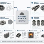 How material selection affects MIM part quality across shrinkage density surface and consistency