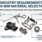 Industry requirements affecting MIM material selection for medical automotive electronics and industrial parts