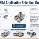 MIM application selection guide for small complex metal parts
