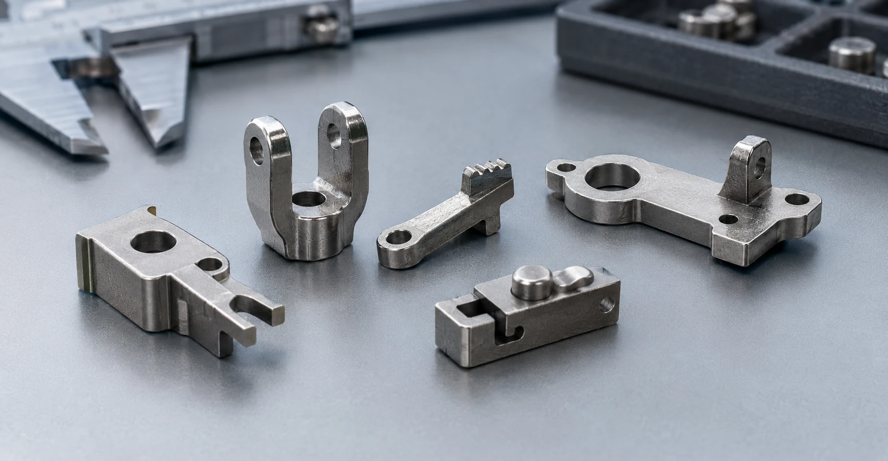 Small MIM 420 stainless steel precision parts with contact surfaces, holes and wear-related functional features