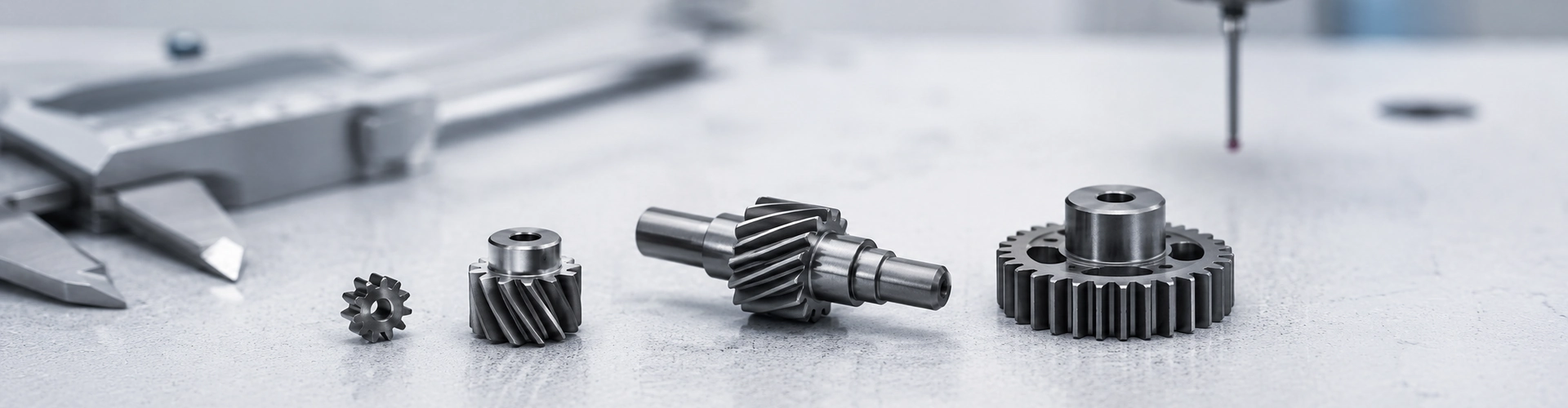 Small precision MIM gear parts for manufacturability review, including micro gears and integrated gear shafts