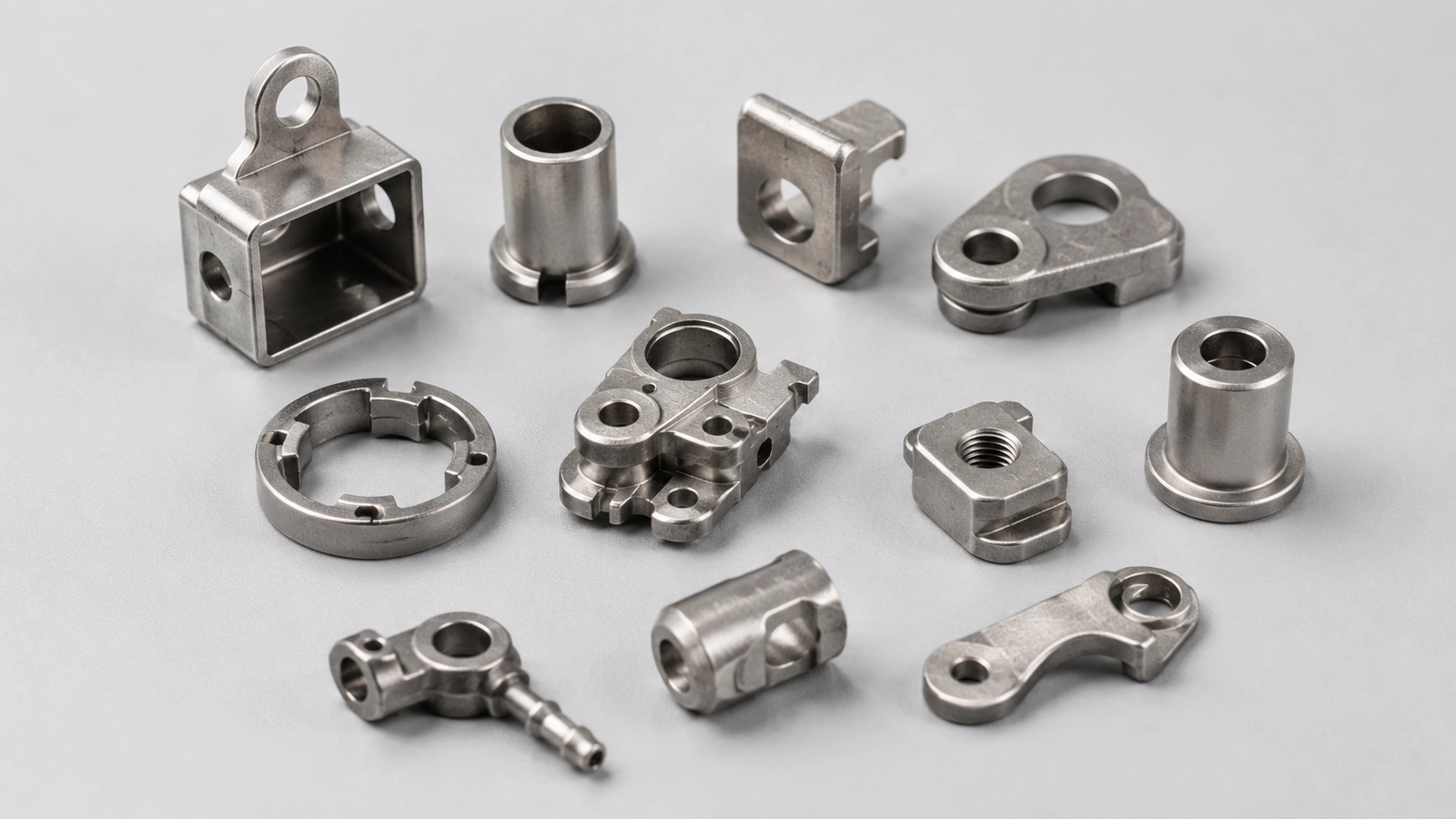 Small corrosion-resistant MIM parts including brackets, sleeves, rings, housings, and compact metal components for engineering review