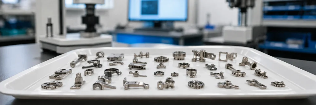 Precision MIM stainless steel components representing martensitic stainless steel applications