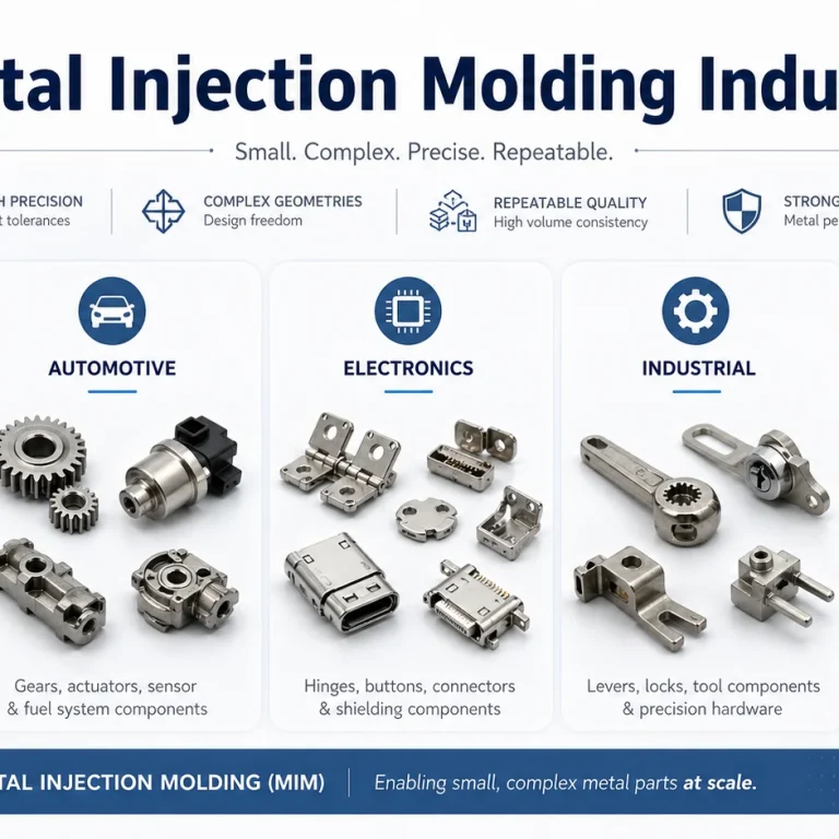 Metal injection molding parts used in medical automotive electronics industrial and wearable applications