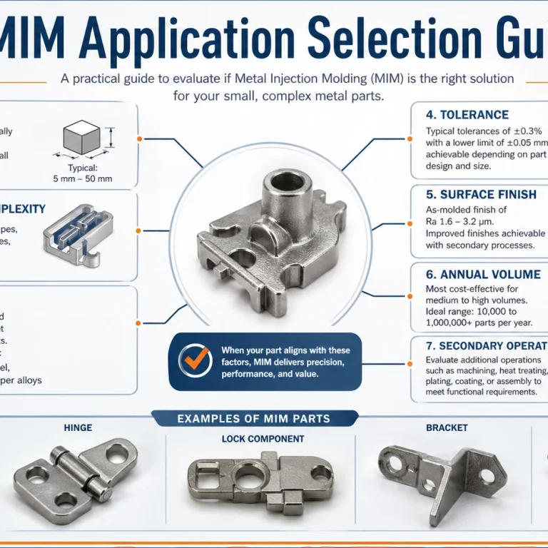 MIM application selection guide for small complex metal parts